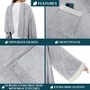 PAVILIA Wearable Blanket with Sleeves for Women Men Adults, Warm Soft Plush Snuggle Pocket Sleeved TV Throw - 3 of 4