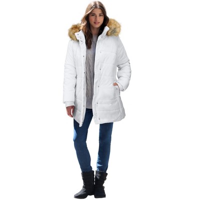 Roaman's Plus Size Classic Length Puffer Coat