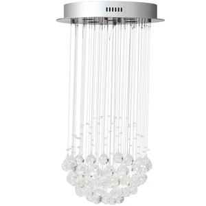 Tangkula Modern Crystal Chandelier Flush Mount Ceiling Light with Crystal Balls - 1 of 4