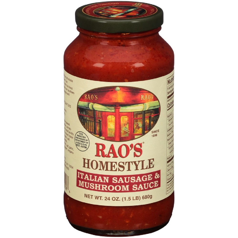 UPC 747479000086 product image for Rao's Homestyle Italian Sausage & Mushroom Sauce - 24oz | upcitemdb.com