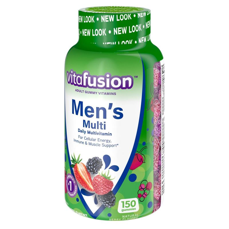 Vitafusion Men's Multivitamin Dietary Supplement Gummies - Berry - 150ct, 5 of 17