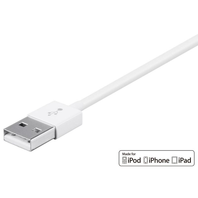 Monoprice Apple MFi Certified Lightning to USB Charge & Sync Cable - 3 Feet - White | iPhone X, 8, 8 Plus, 7, 7 Plus, 6, 6 Plus, 5S - Select Series, 4 of 7
