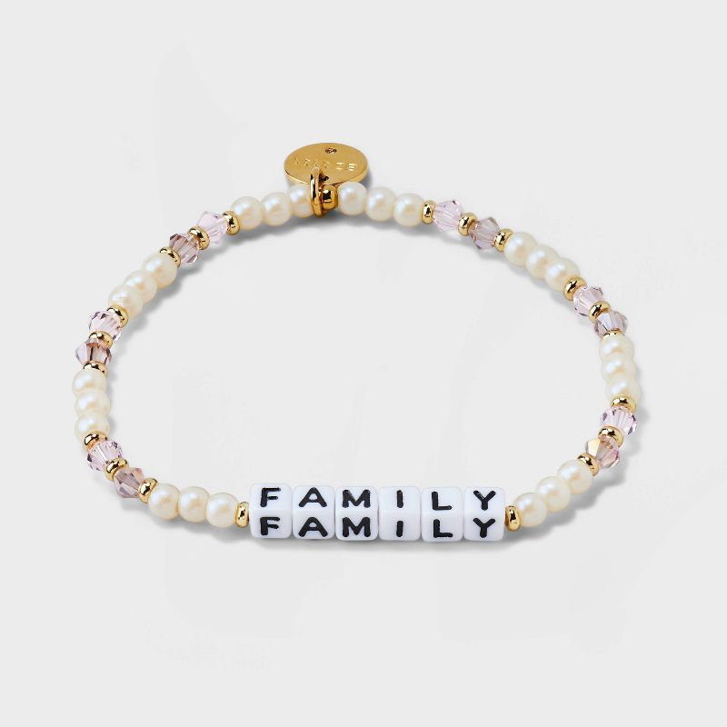 Little Words Project Family Beaded Bracelet - White, 1 of 6