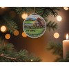 HomeRoots Farm in the Fall Scenery Hand Painted Mouth Blown Glass Ornament - 2 of 2