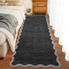 Washable Area Rug Modern Scalloped Rugs for Living Room Bedroom Soft Thin Non Slip Non Shedding Indoor Floor Carpet - 2 of 4