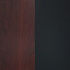 Emma and Oliver 36" Round Black/Mahogany Reversible Laminate Table Top - 2 of 2
