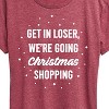 Women's - Instant Message - Get In Loser Christmas Shopping Short Sleeve Graphic T-Shirt - 2 of 4