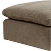 37" Naveen Ottomans and Benches Khaki Linen - Acme Furniture - 2 of 4