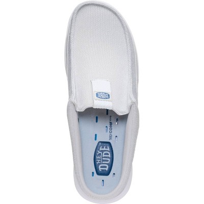 HEYDUDE Men Wally Hey2O Slip Mesh , White/Dawn Blue, M12 — фото 3