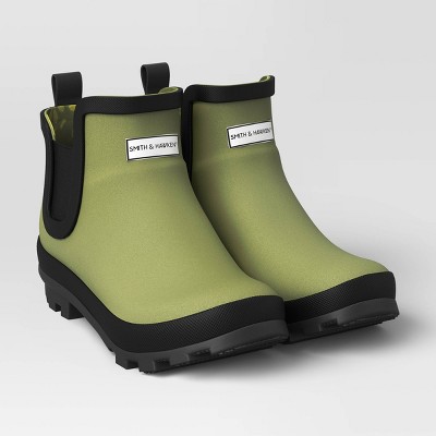 Short Rain Boots - Size 7 - Green - Smith & Hawken™