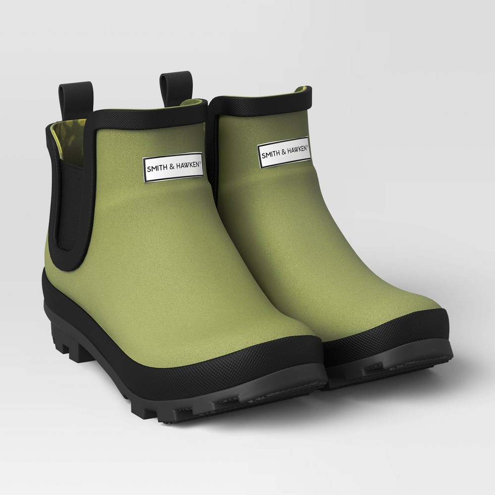 Short Rain Boots - Size 7 - Green - Smith & Hawken™