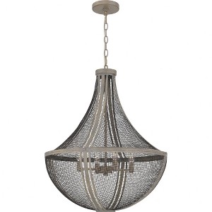 Quoizel Lighting Hallie 4 - Light Pendant in  Distressed Grey Wood - 1 of 1