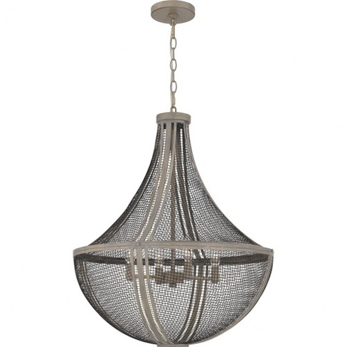 Quoizel Lighting Hallie 4 - Light Pendant in  Distressed Grey Wood - image 1 of 1