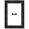 PosterPalooza | 5x8 Thin Barnwood Picture Frame, UV Acrylic, 2 Finishes - Grey and Black - 2 of 4