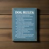 Slickblue Rustic Dog Lover Wall Decor – 10 Funny Dog Rules Sign – Pet Humor Wooden Accent – 9x12 inches, Color Options - 2 of 3