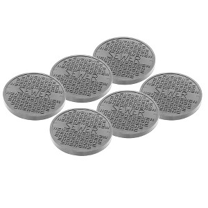 Set of 6 Gray Sewer Grates For WWE & AEW Wrestling Action Figures - 1 of 1