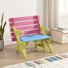Yinvani Colorful Wood Multifunctional Children's Armchair with Integrated Table and Chair - 4 of 4