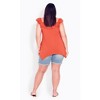 Avenue Women's Plus Size Giana Ripped Short - 3 of 4