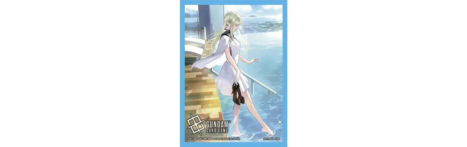 Bandai Gundam Card Game Official Card Sleeves 02 – Goddess of Fortune Gigi Andalucia – 70 Sleeves