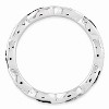 Black Bow Jewelry 2.5mm Sterling Silver Stackable 0.06Ctw H-I White & Black Diamond Band - 2 of 4