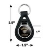 Oakland Golden Grizzlies Black Leather Keychain - 2 of 4