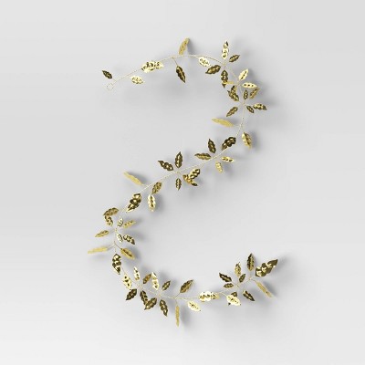 Gold Metal Botanical Garland - Threshold™