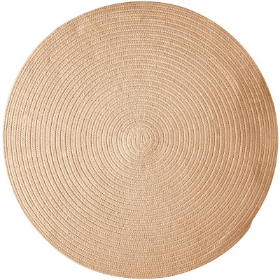 Colonial Mills Bristol Polypropylene Braided Round Rug, 4-Feet, Oatmeal