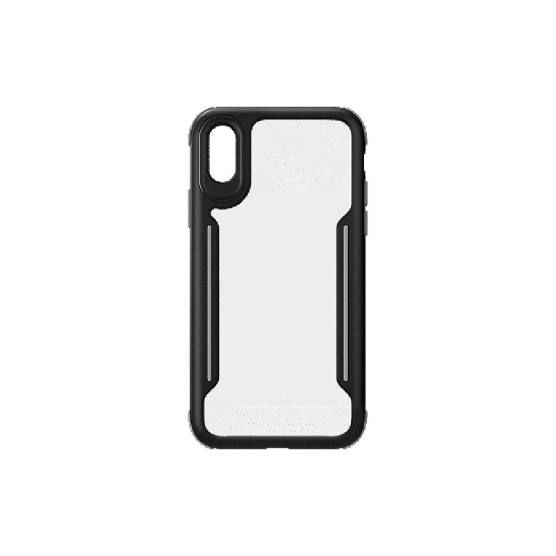 Verizon Slim Guard Clear Grip Case for iPhone XS Max - Black/Gray, 1 of 2