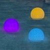 RIPPLE LED Glitter Globe – 3" Color-Changing Pool Light, Décor Orb, Indoor/Out - 2 of 4
