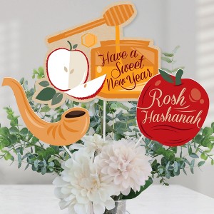 Big Dot of Happiness Rosh Hashanah - New Year Centerpiece Sticks - Table Toppers - Set of 15 - 1 of 4