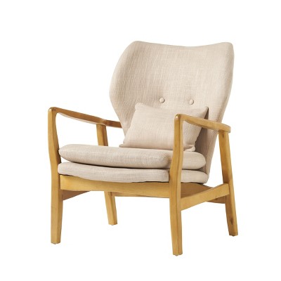 NicBex Tufted Accent Chair,Upholstered Living Room Chairs with Mid-Height Backrest,Mid-Century Modren Armchair,Accent Chairs for Living Room