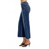 Women's High Rise Crop Wide Button Up Jeans - RISEN - 2 of 4