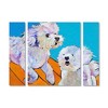 Trademark Fine Art -Pat Saunders-White 'Catch Me' Multi Panel Art Set Large - 2 of 3