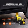 VEVOR Low Profile Floor Jack 1.5 Ton (3300 lbs), Heavy Duty Iron Hydraulic Racing Floor Jack, Hydraulic Car Jack (Yellow) - 3 of 4