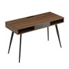NicBex Mid Century Desk with USB Ports and Power Outlet,Writing Study Desk with Drawers,Home Office Desk for Bedroom,Studying Room - 3 of 4