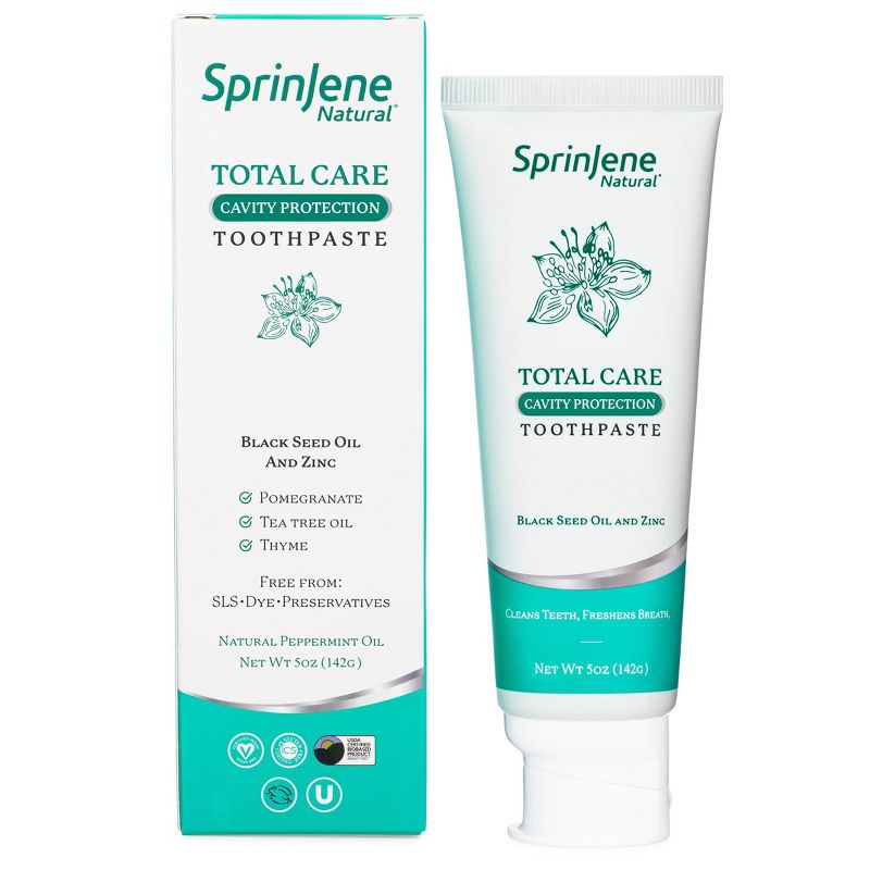 SprinJene Natural Total Care Cavity Protection Toothpaste - 5oz, 1 of 3