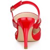 Allegra K Women's Pointed Toe Rhinestone Slingback Stiletto Heel Pumps - 3 of 4