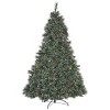 LOVMOR 9' Cashmere and Snow Bristle Mixed Tree with 105 Pine Cones and 1200Clear Lights-UL,2317tips,Dia:69 - 2 of 4