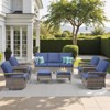 Buenhomino Outdoor Patio All-Weather Wicker Furniture Set - 4 of 4