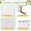 Whisen Fir Wood Potting Bench with Hutch Garden Workstation 4 Shelves Pegboard Drawer and Cabinet - 3 of 4