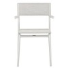 Lafuma Batyline Duo ORON Sustainable Aluminum Weather Resistant Stackable Outdoor Dining Armchair with 287 Pound Capacity, Sand/Pebble (Set of 2) - 2 of 4