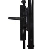 vidaXL Fence Gate Single Door with Arched Top Steel 3.3'x3.9' Black - 4 of 4