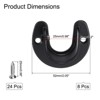 Unique Bargains Stainless Steel Closet U-Shaped Open Type Wardrobe Holder Rod Brackets 8 Pcs - 2 of 3