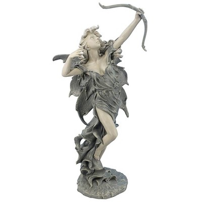Design Toscano Rhiannon the Archer Garden Fairy Statue: Medium