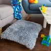 Hastings Home 24" Oversized Square Floor Pillow – Blue - 4 of 4