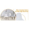 Kumasinova Luxury Dining Chairs Set of 4,High Resilience Kitchen Chairs with Linen Cotton Fabric,Dining Room Chairs with Metal Legs for Dining Table - 3 of 4