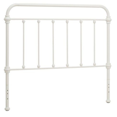 White metal outlet headboard full