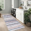 Modern Striped Rug,Farmhouse Non Slip Washable, Large Area Rug for Living Room Bedroom - 4 of 4