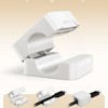 SEVOBAL Cable Management 8-Pack Universal Cable Organizer Clips, 360 Degree Rotating Cord Organizers for Desk, Wall, Car, White, 0.78"*0.78"*0.44" - 3 of 4