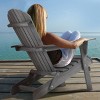 Premium Foldable Solid Wood Outdoor Lounge Chair with Embossed Grain & Comfortable Design, Set of 2-Coolbibila - 3 of 4